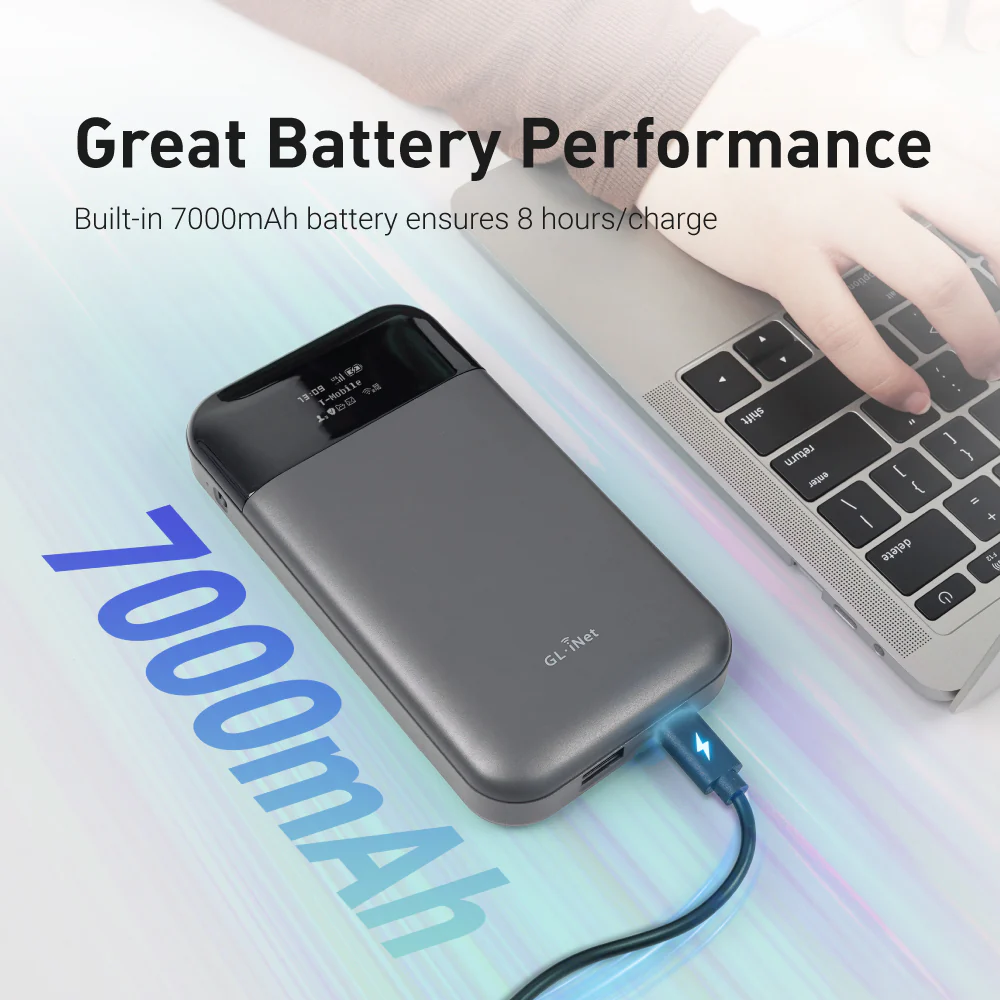 Mudi V2 (GL-E750V2) Portable 4G LTE Router | Travel WiFi - Image 8