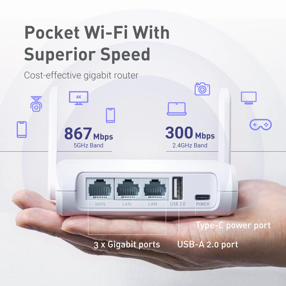 Opal (GL-SFT1200) Wireless Travel Router - Image 5