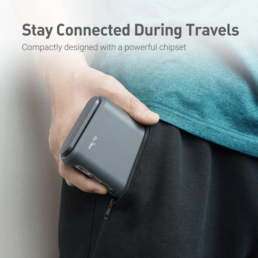 Slate Plus (GL-A1300) Ultra Efficient VPN Encrypted Gigabit Travel Router - Image 8